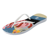 抽象芸術フローラストライプのモノグラム ビーチサンダル (アングル)
