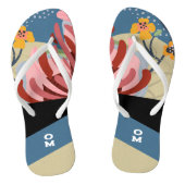 抽象芸術フローラストライプのモノグラム ビーチサンダル (ソール)