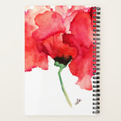 抽象芸術フローラスパイラルノートブック ノートブック (裏面)