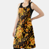 抽象芸術フローラスパークルガラス質感 エプロン (インサイチュ)