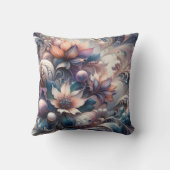 抽象芸術フローラデザインと真珠 クッション (裏面)
