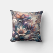 抽象芸術フローラデザインと真珠 クッション (正面)