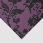 抽象芸術フローラデザインのパープルデコップページ 薄葉紙 (詳細)