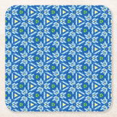 抽象芸術フローラデザイン スクエアペーパーコースター (正面)