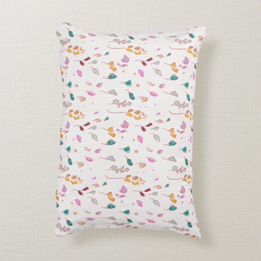 抽象芸術フローラトレース アクセントクッション (裏面(縦))