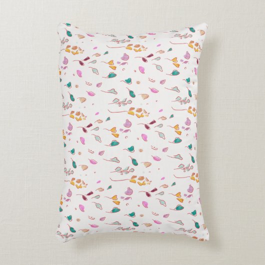 抽象芸術フローラトレース アクセントクッション (正面(垂直))