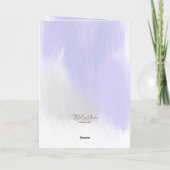 抽象芸術フローラハッピーバースデーグリーティングカード サンキューカード (裏面)