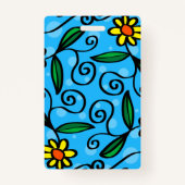 抽象芸術フローラバッジ バッジ (裏面)