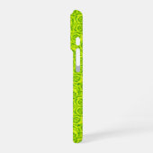 抽象芸術フローラバラパターン iPhoneケース (左側面)