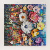 抽象芸術フローラパズル ジグソーパズル (横)