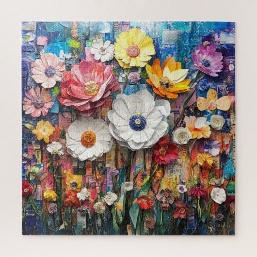 抽象芸術フローラパズル ジグソーパズル (縦)