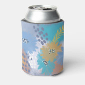 抽象芸術フローラビーチ結婚式沿岸 缶クーラー (缶裏面)