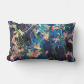 抽象芸術フローラファンタジー ランバークッション (正面)
