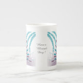 抽象芸術フローラフラワースペシャリティマグ ボーンチャイナマグカップ (正面)