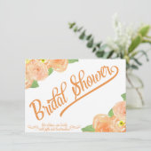 抽象芸術フローラブライダルシャワー招待 招待状 (スタンド正面)