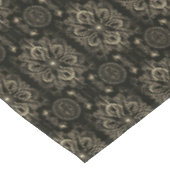 抽象芸術フローラブラックおよび金ゴールド テーブルクロス (アングル)