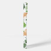 抽象芸術フローラブルー、赤面、グリーンウォーター色 Case-Mate iPhoneケース (裏面 / 右)