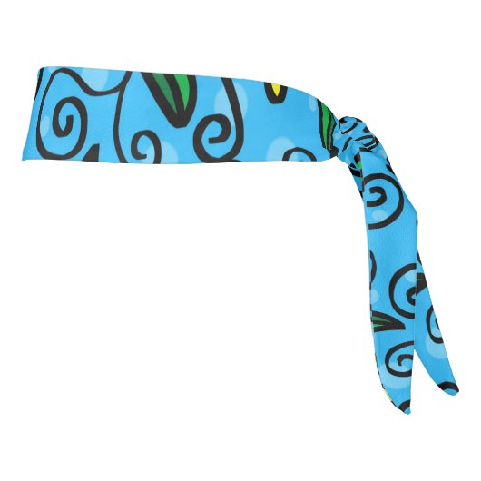 抽象芸術フローラヘッドバンド タイヘッドバンド (回転90)