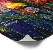 抽象芸術フローラポスター ポスター (角)