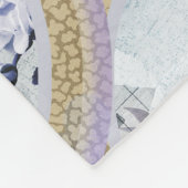 抽象芸術フローラメダリオン フリースブランケット (角)