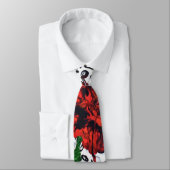 抽象芸術フローラメンズタイシルバー ネクタイ (タイ)