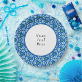 抽象芸術フローラモザイクカスタマイズパターン ペーパープレート (パーティー)