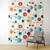 抽象芸術フローラモダン植物性レトロ花 タペストリー (インサイチュ)