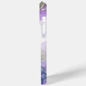 抽象芸術フローラモノグラムイニシャルブルー名 Case-Mate iPhoneケース (裏面 / 左)