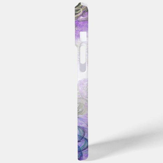 抽象芸術フローラモノグラムイニシャルブルー名 Case-Mate iPhoneケース (裏面 / 左)