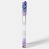 抽象芸術フローラモノグラムイニシャルブルー名 Case-Mate iPhoneケース (裏面 / 右)