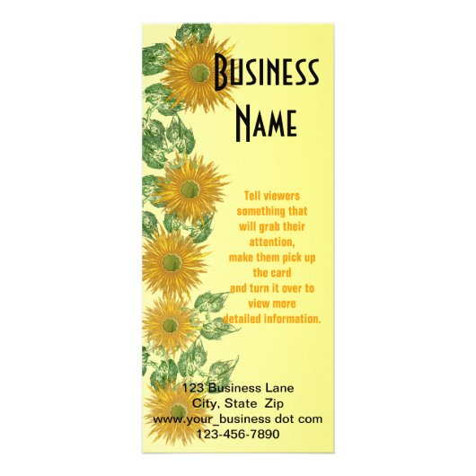 抽象芸術フローラリーフ縁どテンプレート ラックカード (正面)