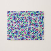 抽象芸術フローラルパターン – ジグソーパズル (横)