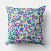 抽象芸術フローラルパターン – 装飾用クッション クッション (正面)