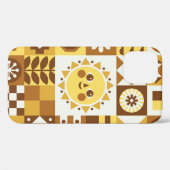 抽象芸術フローラヴィンテージスカンジナビアとフォークデ Case-Mate iPhoneケース (裏面 (横))