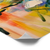 抽象芸術フローラ交響曲ファインアート ポスター (角)