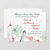 抽象芸術フローラ保存日付 セーブザデート (正面/裏面)