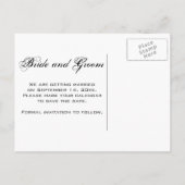 抽象芸術フローラ保存日付 案内ポストカード (裏面)