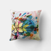 抽象芸術フローラ化粧枕 クッション (裏面)