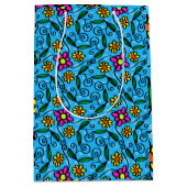 抽象芸術フローラ抱き枕 ミディアムペーパーバッグ (正面)