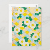 抽象芸術フローラ日本のデザインはがき ポストカード (正面/裏面)