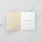 抽象芸術フローラ植物鳥サンキューカード サンキューカード (内部)