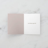 抽象芸術フローラ植物鳥サンキューカード サンキューカード (内部)