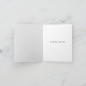 抽象芸術フローラ植物鳥サンキューカード サンキューカード (内部)