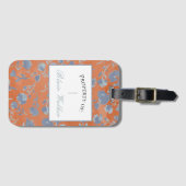 抽象芸術フローラ水彩アクリルラゲージタグ ラゲッジタグ (正面横)