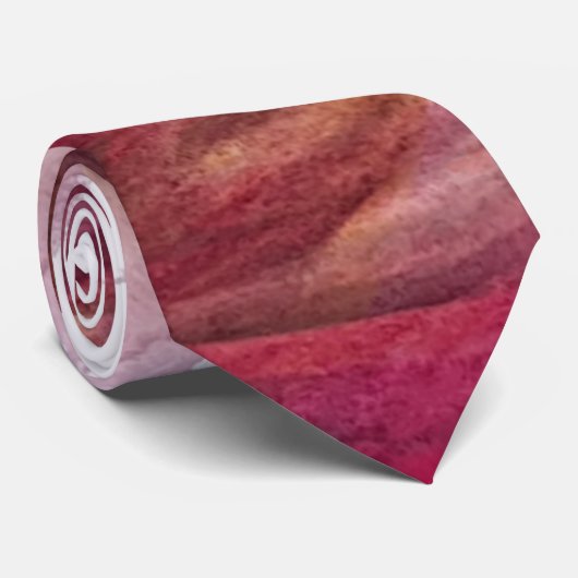 抽象芸術フローラ水彩手絵を描型 ネクタイ (ロール)