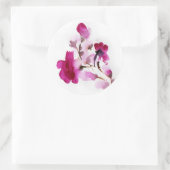 抽象芸術フローラ水彩画4 ラウンドシール (バッグ)