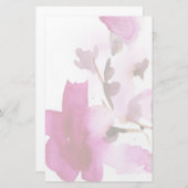 抽象芸術フローラ水彩画4 便箋 (正面/裏面)