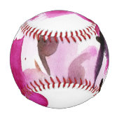 抽象芸術フローラ水彩画4 野球ボール (裏面)