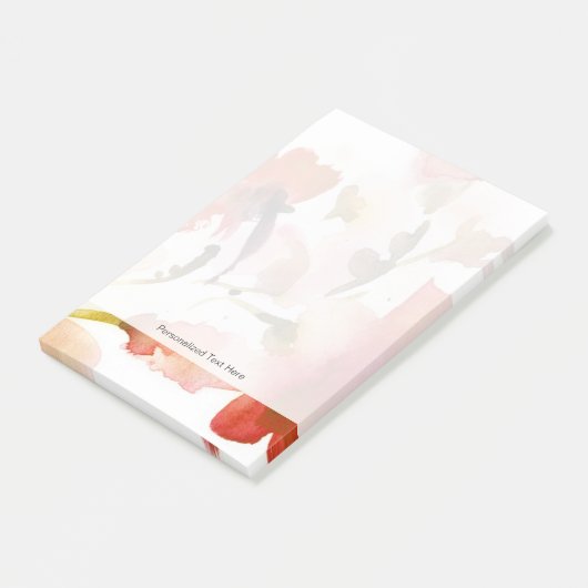 抽象芸術フローラ水彩画 ポストイット (アングル)