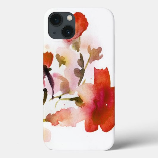 抽象芸術フローラ水彩画 Case-Mate iPhoneケース (裏面)